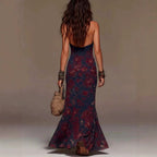 Kaia - Women's Floral Halter Bohemian Maxi Dress 3