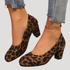 Kirsten - Women's Block Heel Court Pumps