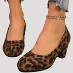 Kirsten - Women's Block Heel Court Pumps