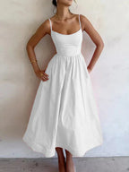 Luisa - Women's A-Line Camisole Dress with Fitted Bodice