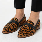 Lydia - Women's Animal-Print Pointed-Toe Loafers