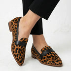 Lydia - Women's Animal-Print Pointed-Toe Loafers
