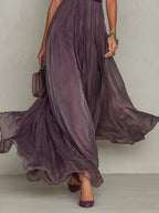 Lyra - Women's Keyhole Chiffon Dress