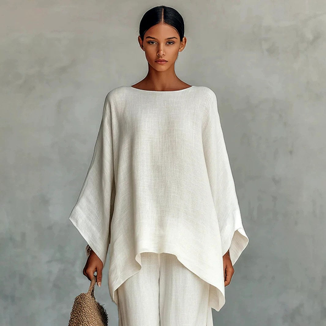 Maeve - Women's Oversized Tunic & Wide Leg Pant Set 6
