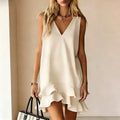 Marjorie - Women's Sleeveless Flowy Boho Mini Dress 1