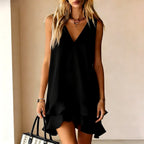 Marjorie - Women's Sleeveless Flowy Boho Mini Dress 3