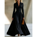 Monica - Women's Collared Button-Front Maxi Dress 1