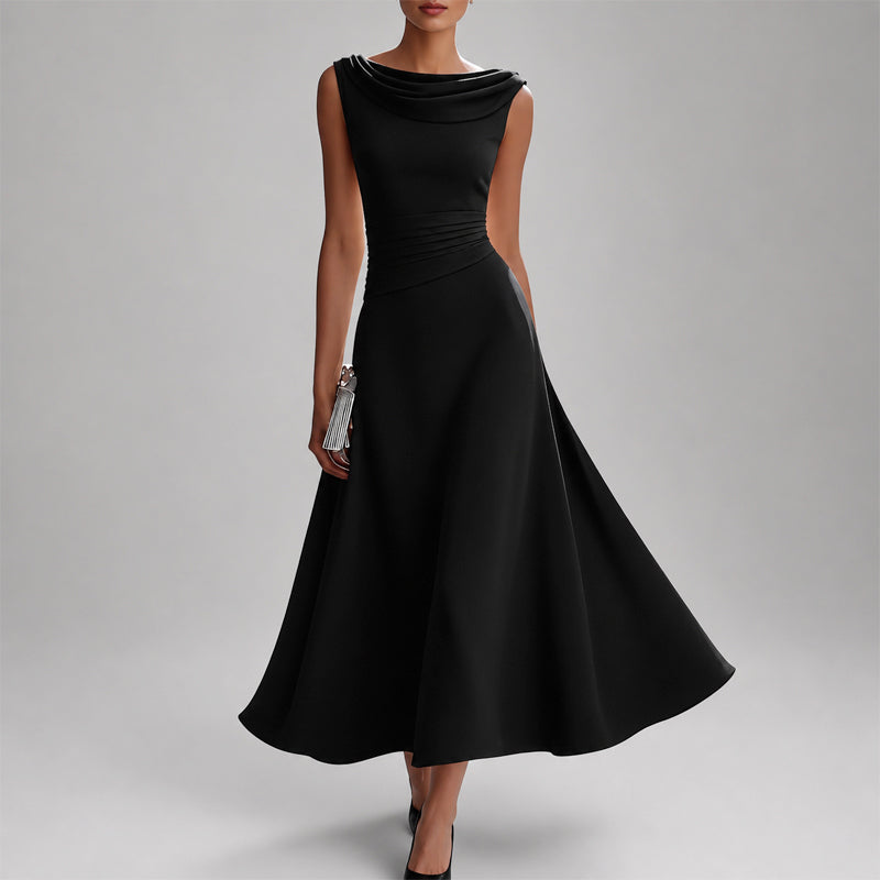 Nalani - Women's Draped Ruched Midi Dress