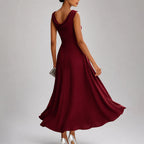 Nalani - Women's Draped Ruched Midi Dress