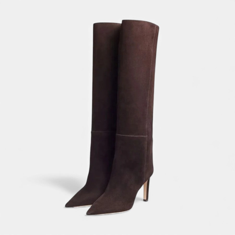 Norah - Women's Pointed-Toe Knee-High Boots