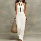 Raina - Women's Halterneck Maxi Dress