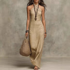 Raina - Women's Halterneck Maxi Dress