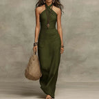 Raina - Women's Halterneck Maxi Dress