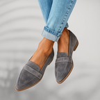 Rose - Women's Pointed-Toe Loafers with Band Detail