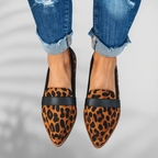 Rose - Women's Pointed-Toe Loafers with Band Detail