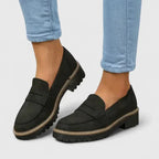 Rosie - Women's Platform Loafers with Lug Sole