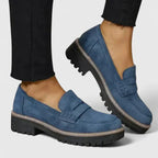 Rosie - Women's Platform Loafers with Lug Sole