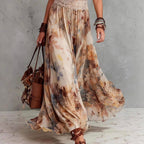 Sabrina - Women's Floral Halter Boho Maxi Dress 4