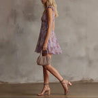 Shelby - Women's Floral Deep V-Neck Mini Dress 4