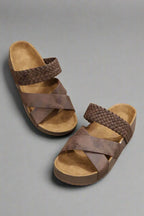 Sienna - Women's Woven Crossband Platform Sandals