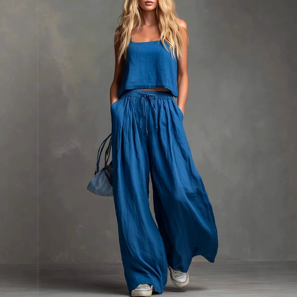 Sienna - Women's Two-Piece Cami & Wide-Leg Pants Set 1