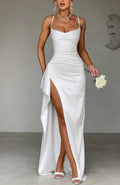 Soleia - Women's Elegant Slit Evening Maxi Dress 1