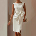Victoria - Women's Bow Detail Sleeveless Midi Dress 1